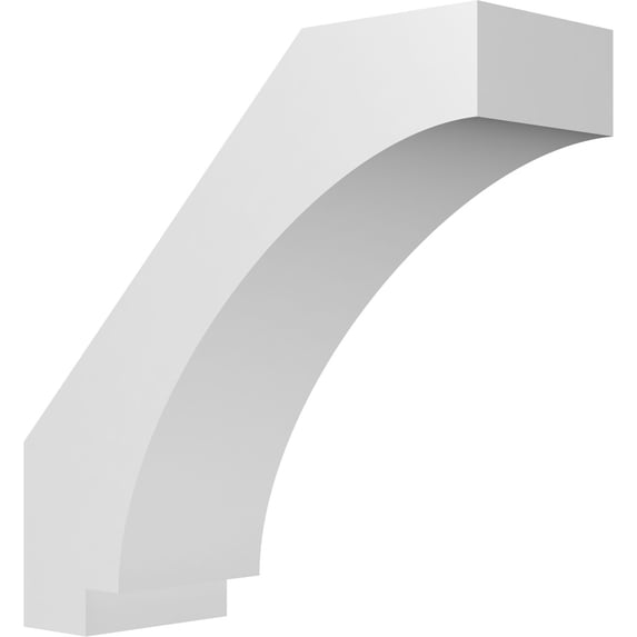 Ekena Millwork 5"W x 14"D x 14"H Imperial Architectural Grade PVC Knee Brace