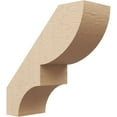 thumbnail image 1 of Ekena Millwork 5"W x 14"D x 14"H Ridgewood Rough Cedar Woodgrain TimberThane Knee Brace, Primed, 1 of 6
