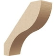 thumbnail image 1 of Ekena Millwork 5"W x 16"D x 16"H Geneva Rough Cedar Woodgrain TimberThane Knee Brace, Primed, 1 of 6