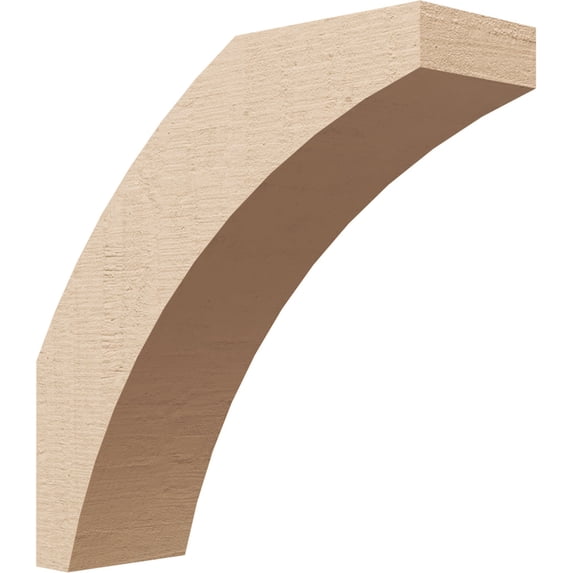 Ekena Millwork 5"W x 16"D x 16"H Thorton Rough Cedar Woodgrain TimberThane Knee Brace, Primed
