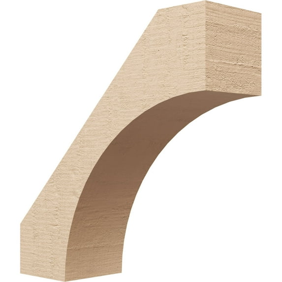 Ekena Millwork 5"W x 16"D x 16"H Westlake Rough Cedar Woodgrain TimberThane Knee Brace, Primed