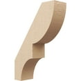 thumbnail image 1 of Ekena Millwork 5"W x 16"D x 22"H Ridgewood Rough Cedar Woodgrain TimberThane Knee Brace, Primed, 1 of 6