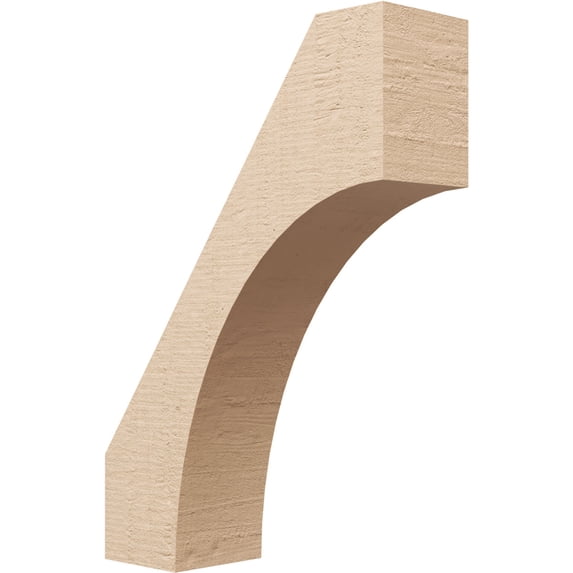Ekena Millwork 5"W x 16"D x 22"H Westlake Rough Cedar Woodgrain TimberThane Knee Brace, Primed