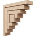 thumbnail image 1 of 5"W x 20"D x 20"H Thin Landon Rough Cedar Woodgrain TimberThane Corbel, Primed Tan, 1 of 6