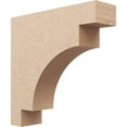 thumbnail image 1 of 5"W x 20"D x 20"H Thin Mediterranean Rough Cedar Woodgrain TimberThane Corbel, Primed Tan, 1 of 6