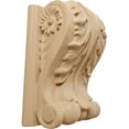 thumbnail image 1 of Ekena Millwork 5"W x 3"D x 6 1/2"H Large Acanthus Block w/ Backplate Wood Corbel, Cherry, 1 of 4