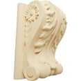 thumbnail image 1 of Ekena Millwork 5"W x 3"D x 6 1/2"H Large Acanthus Block w/ Backplate Wood Corbel, Maple, 1 of 4