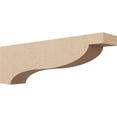 thumbnail image 1 of 5"W x 30"D x 10"H Thin Garner Rough Cedar Woodgrain TimberThane Corbel, Primed Tan, 1 of 6