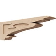 thumbnail image 1 of 5"W x 30"D x 10"H Thin Mayflower Rough Cedar Woodgrain TimberThane Corbel, Primed Tan, 1 of 6