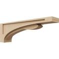 thumbnail image 1 of 5"W x 30"D x 10"H Thin Viola Rough Cedar Woodgrain TimberThane Corbel, Primed Tan, 1 of 6