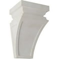 thumbnail image 1 of Ekena Millwork 5"W x 5 3/4"D x 10"H Medium Nevio Wood Vintage Decor Corbel, Chalk Dust White, 1 of 6