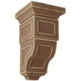 thumbnail image 1 of Ekena Millwork 5"W x 5 3/4"D x 10"H Medium Reyes Wood Vintage Decor Corbel, Weathered Brown, 1 of 6
