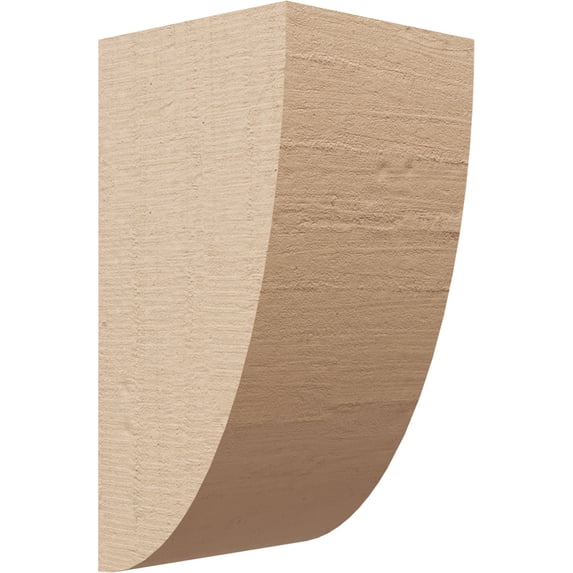 5"W x 5"D x 10"H Wide Durham Rough Cedar Woodgrain TimberThane Corbel, Primed Tan
