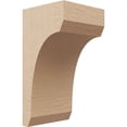 thumbnail image 1 of 5"W x 5"D x 10"H Wide Legacy Rough Cedar Woodgrain TimberThane Corbel, Primed Tan, 1 of 6