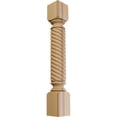 thumbnail image 1 of Ekena Millwork 5"W x 5"D x 35 1/2"H Hamilton Rope Cabinet Column (Top Block: 6", Bottom Block: 7"), Cherry, 1 of 7