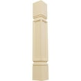 thumbnail image 1 of Ekena Millwork 5"W x 5"D x 35 1/2"H Kent Raised Panel Cabinet Column (Top Block: 6", Bottom Block: 7"), Maple, 1 of 7
