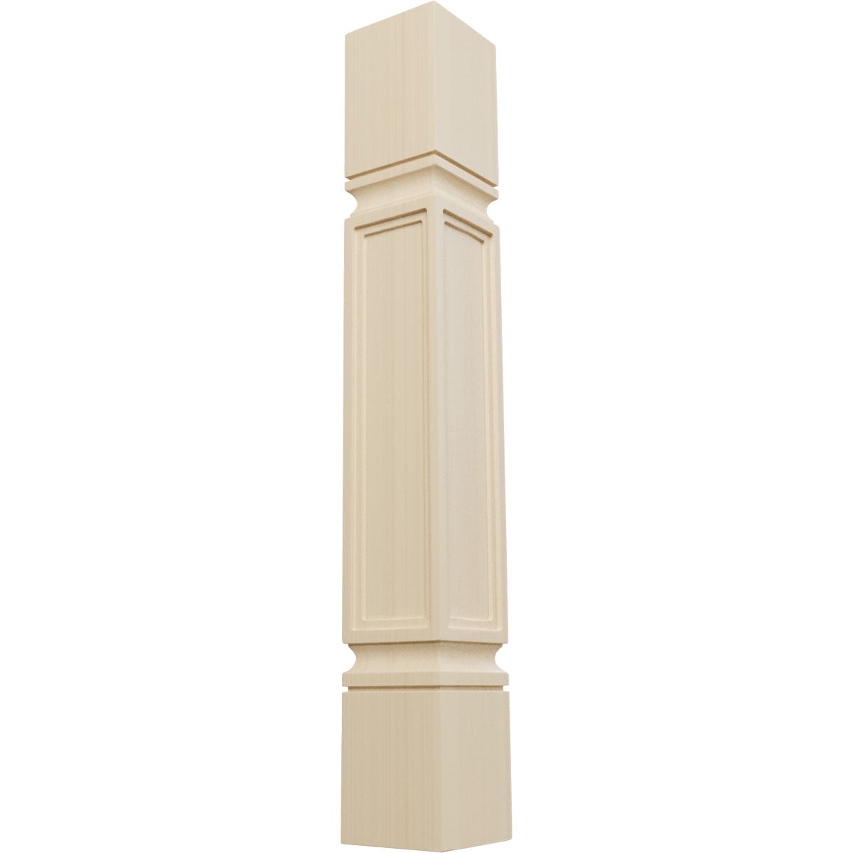 Kent 35.5" Unfinished Rubberwood Raised Panel Cabinet Column