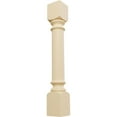 thumbnail image 1 of Ekena Millwork 5"W x 5"D x 35 1/2"H Traditional Cabinet Column (Top Block: 6", Bottom Block: 7"), Maple, 1 of 7