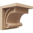 thumbnail image 1 of 5"W x 5"D x 5"H Wide Alma Rough Cedar Woodgrain TimberThane Corbel, Primed Tan, 1 of 6