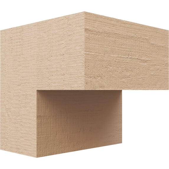 5"W x 5"D x 5"H Wide Chapel Hill Rough Cedar Woodgrain TimberThane Corbel, Primed Tan