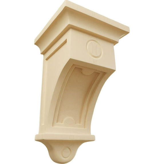 Ekena Millwork 5"W x 5"D x 9"H Arts and Crafts Corbel, Maple