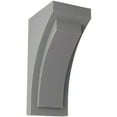 thumbnail image 1 of Ekena Millwork 5"W x 6 3/4"D x 12"H Large Felix Wood Vintage Decor Corbel, Pebble Grey, 1 of 5