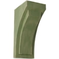 thumbnail image 1 of Ekena Millwork 5"W x 6 3/4"D x 12"H Large Felix Wood Vintage Decor Corbel, Restoration Green, 1 of 6