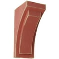 thumbnail image 1 of Ekena Millwork 5"W x 6 3/4"D x 12"H Large Felix Wood Vintage Decor Corbel, Salvage Red, 1 of 6