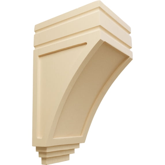 Ekena Millwork 5"W x 6"D x 10 1/2"H Medium San Juan Wood Corbel, Maple