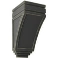 thumbnail image 1 of Ekena Millwork 5"W x 6"D x 10 1/2"H Medium San Juan Wood Vintage Decor Corbel, Black, 1 of 6