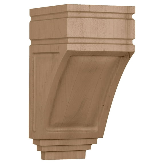 Ekena Millwork 5"W x 6"D x 10 1/2"H San Juan Wood Corbel, Cherry