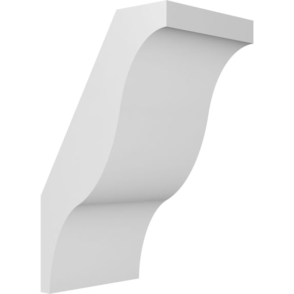 Ekena Millwork 5"W x 6"D x 10"H Funston Architectural Grade PVC Knee Brace
