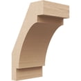 thumbnail image 1 of Ekena Millwork 5"W x 6"D x 10"H Merced Rough Cedar Woodgrain TimberThane Knee Brace, Primed, 1 of 6