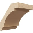 thumbnail image 1 of Ekena Millwork 5"W x 6"D x 6"H Aspen Rough Cedar Woodgrain TimberThane Knee Brace, Primed, 1 of 6