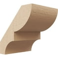 thumbnail image 1 of Ekena Millwork 5"W x 6"D x 6"H Ridgewood Rough Cedar Woodgrain TimberThane Knee Brace, Primed, 1 of 6