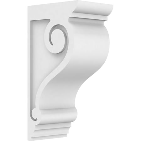 Ekena Millwork 5"W x 8"D x 16"H Standard Scroll Architectural Grade PVC Corbel