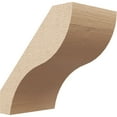 thumbnail image 1 of Ekena Millwork 5"W x 8"D x 8"H Geneva Rough Cedar Woodgrain TimberThane Knee Brace, Primed, 1 of 6