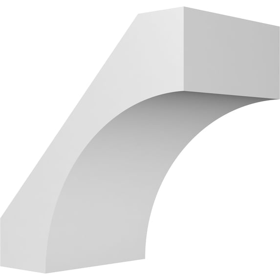 Ekena Millwork 5"W x 8"D x 8"H Westlake Architectural Grade PVC Knee Brace