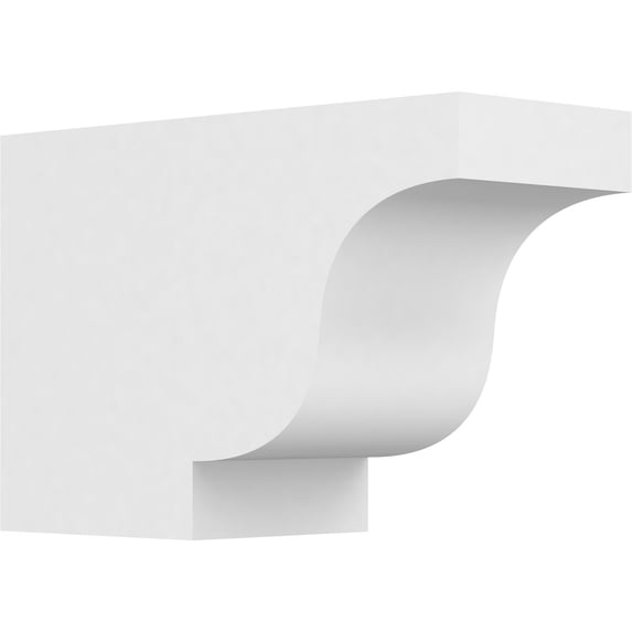 Ekena Millwork 5"W x 8"H X 12"L Standard Newport Architectural Grade PVC Rafter Tail