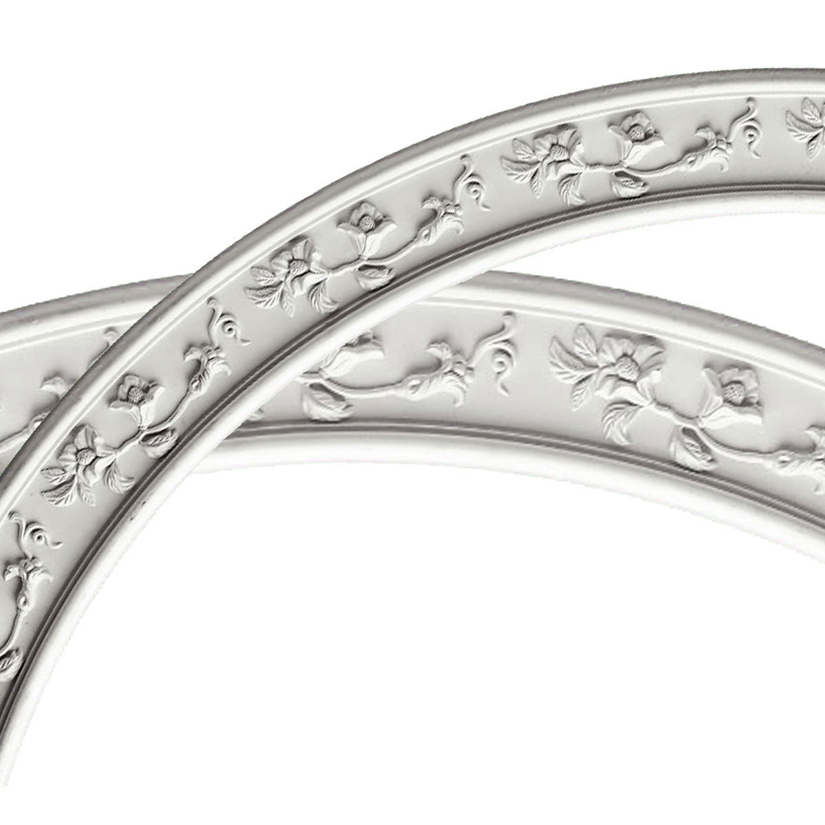 Floral Classic White Polyurethane Ceiling Ring Kit