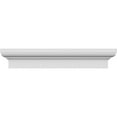 thumbnail image 1 of Ekena Millwork 51" Bottom Width x 55.25" Top Width x 5.50"H x 1.75"P Stafford Crosshead, 1 of 24