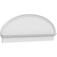 thumbnail image 1 of Ekena Millwork 56"W x 20-7/8"H x 2-3/4"P Elliptical Smooth Architectural Grade PVC Combination Pediment, 1 of 7