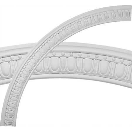 Ekena Millwork 59"OD x 51 3/4"ID x 3 5/8"W x 1"P Artis Egg and Dart Ceiling Ring (1/4 of complete circle)