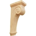 thumbnail image 1 of Ekena Millwork 6 1/4"W x 10"D x 22"H Scroll Corbel, Red Oak, 1 of 4