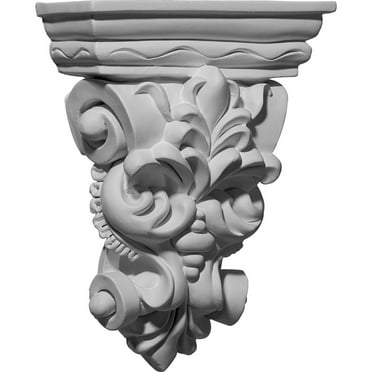 Ekena Millwork 6 1/4"W x 2 7/8"D x 8 1/4"H Leaf Bunch Corbel