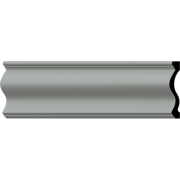Ekena Millwork 6 3/4"H x 1 1/4"P x 94 1/2"L Stockport Chair Rail (2-Pack)