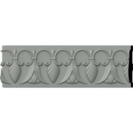 Ekena Millwork 6 3/4"H x 3/4"P x 94 1/2"L, (6" Repeat), Springtime Chair Rail