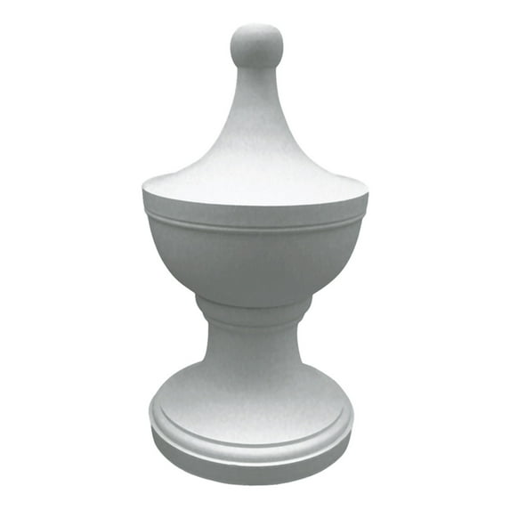 Ekena Millwork 6 3/4"OD x 13"H x 6 15/16" BD Urn Finial (2-Pack)