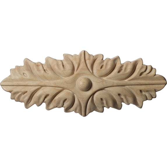 Ekena Millwork 6 3/8"W x 2 3/8"H x 3/4"D Medium Oxford Center, Cherry