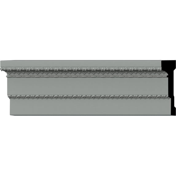Ekena Millwork 6"H x 1 5/8"P x 94 1/2"L Acanthus Leaf Chair Rail (8-Pack)